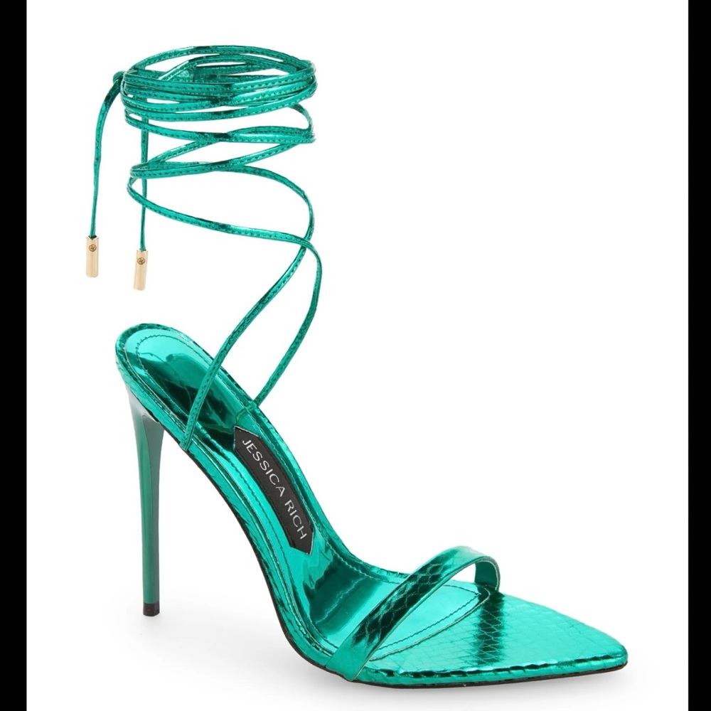 JESSICA RICH strappy sandals (size 38 but fits 37.5) (USED ONLY ONCE) - Picture 2 of 10